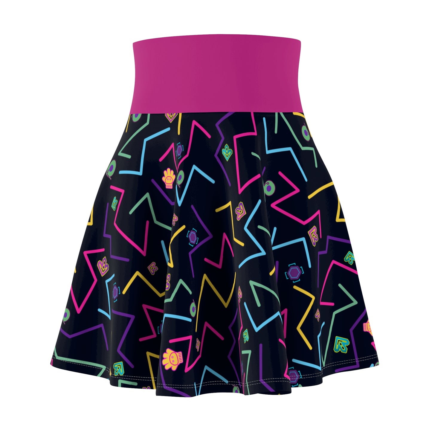Crazy Carpet Foldover Skater Skirt