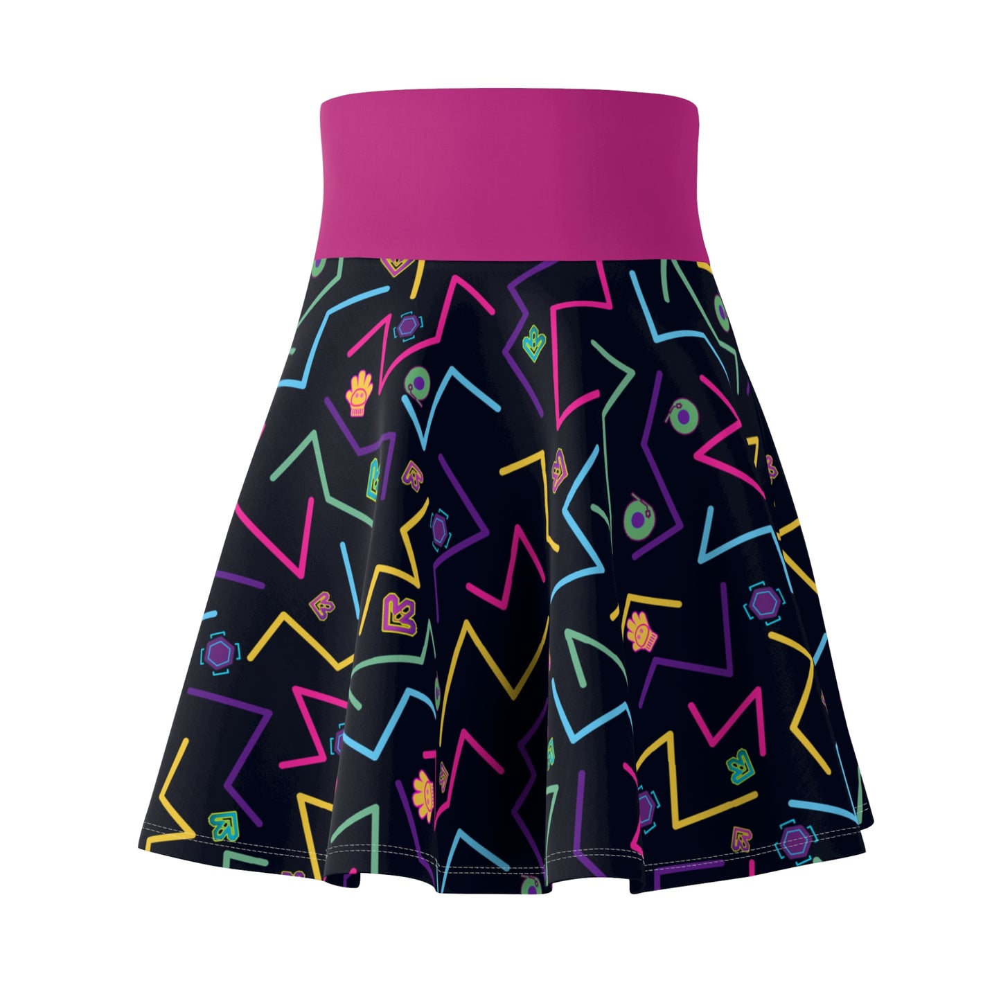 Crazy Carpet Foldover Skater Skirt
