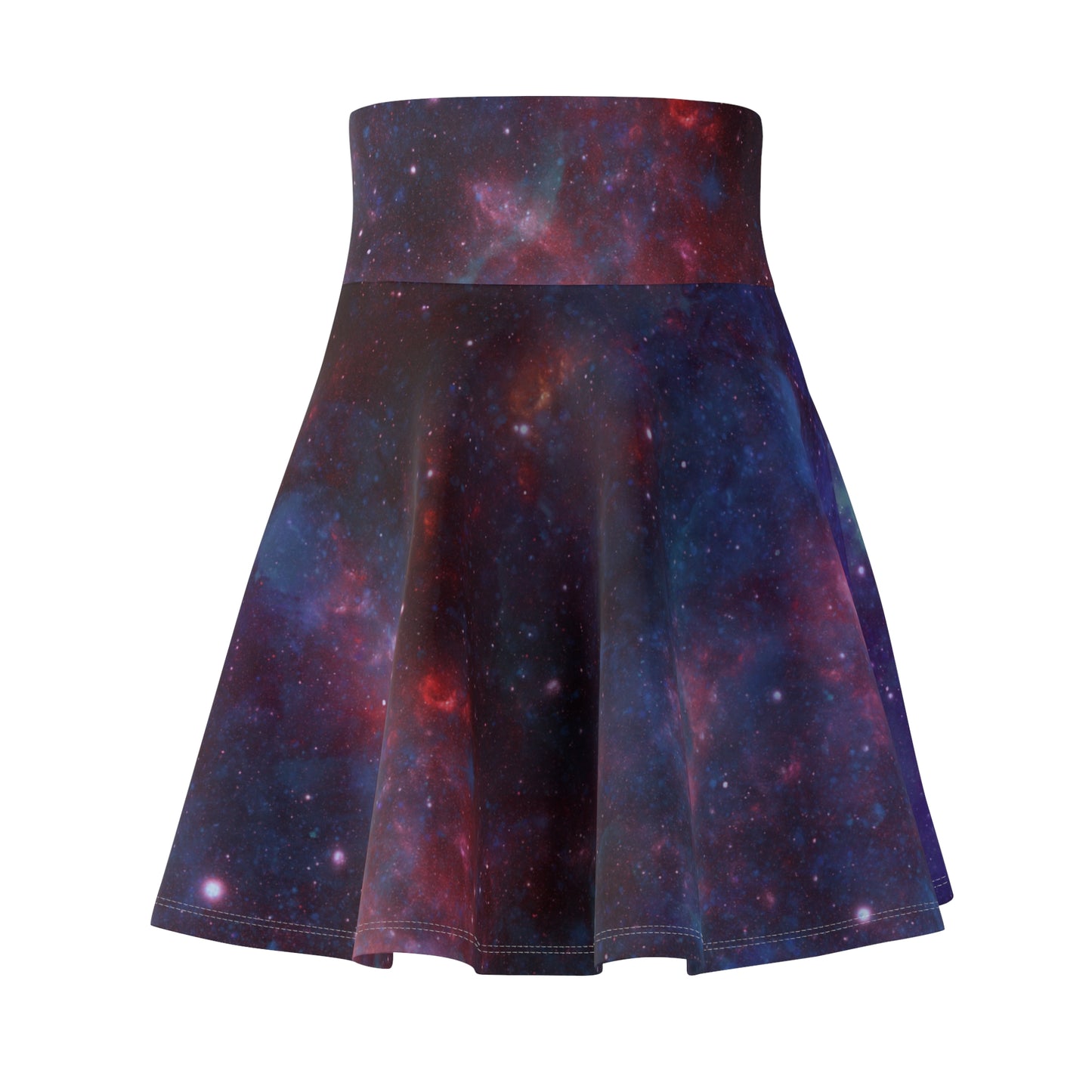 Blue Galaxy Foldover Skater Skirt
