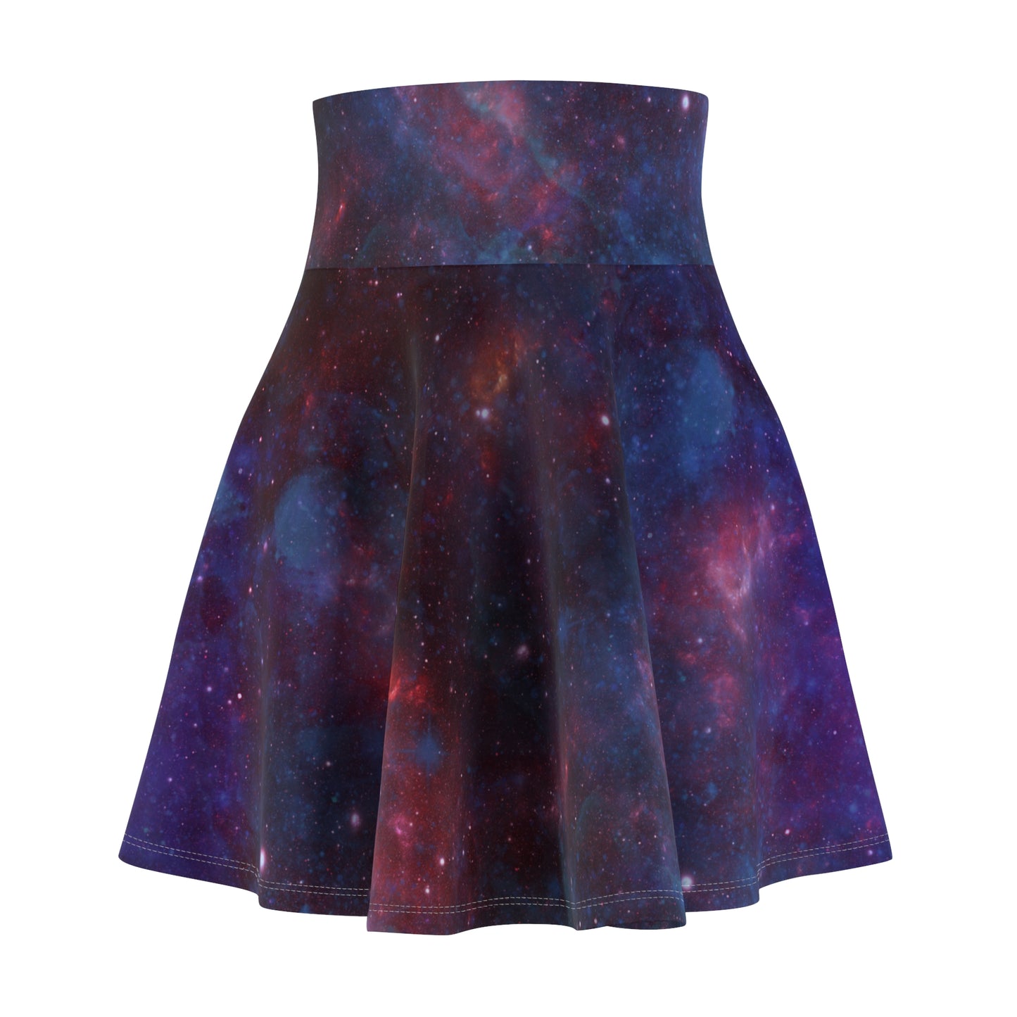 Blue Galaxy Foldover Skater Skirt
