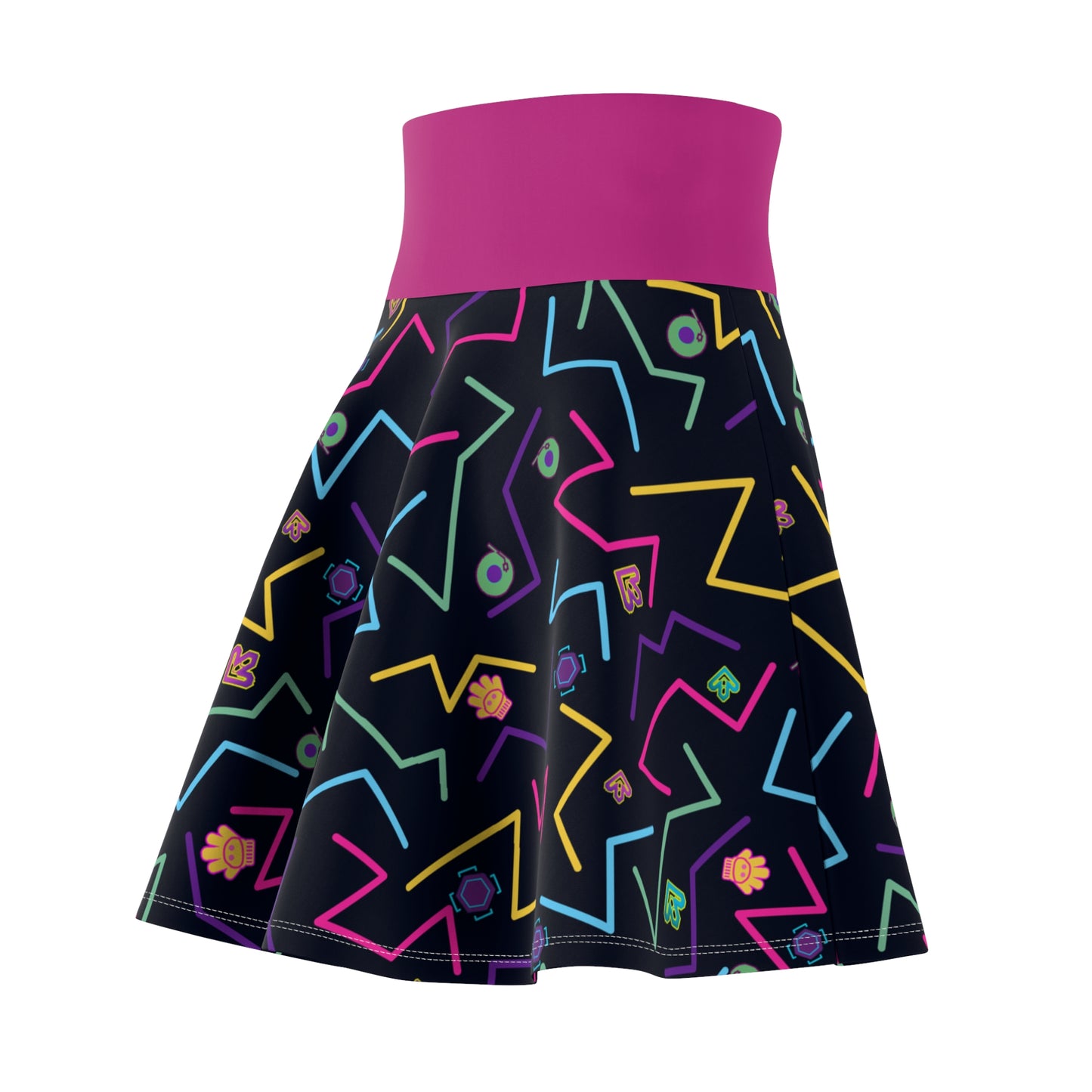 Crazy Carpet Foldover Skater Skirt