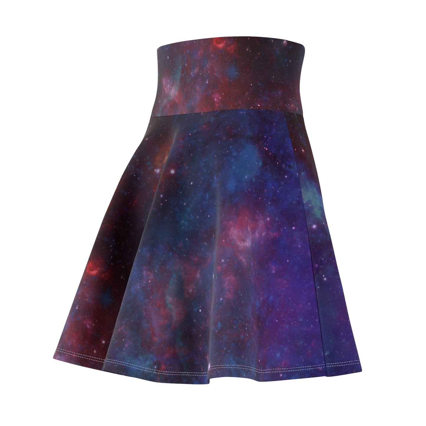 Blue Galaxy Foldover Skater Skirt