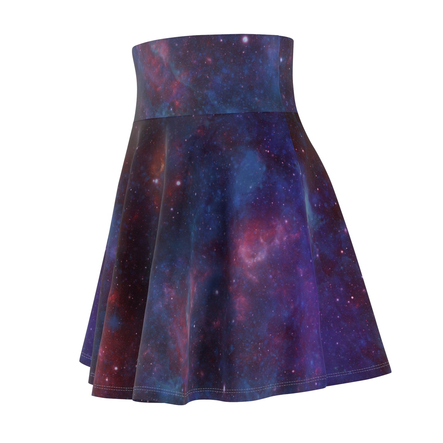 Blue Galaxy Foldover Skater Skirt